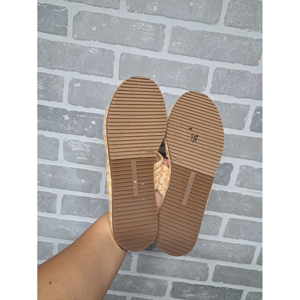 Lucky Brand Decime Espadrille Sandals Slip On Woven Jute‎ Beige tones Size 8M - Picture 9 of 13